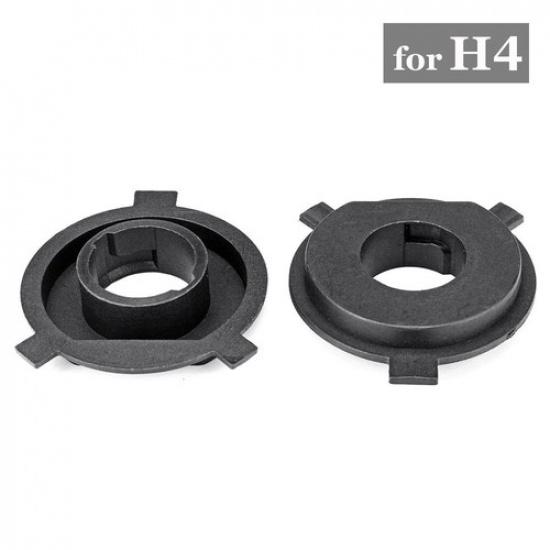 2Pcs H4 LED Headlight Adapter Holder Base For H4 Headlights Sockets Black New