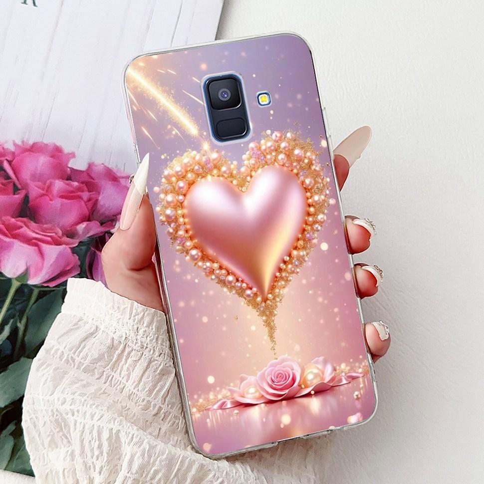 For Samsung Galaxy A6 2018 Case Luxury Painted Cover Soft Silicone Phone Case For Samsung A 6 A6 GalaxyA6 2018 Back Cover Coque