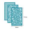 3Pcs Clay Tool Silk Screen Stencils Silk Screen for Clay for Jewelry Making Home Earrings Decoration DIY