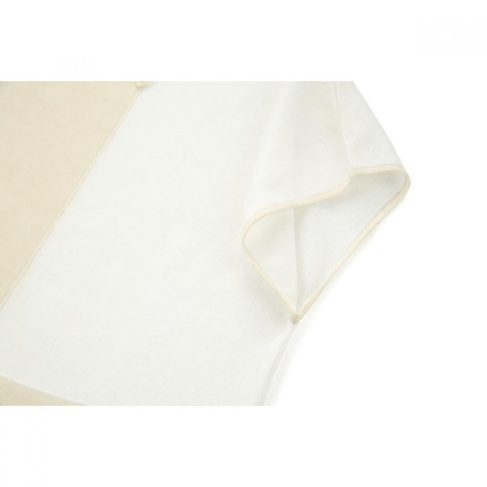 FURINA Linen Square Block Knit Top