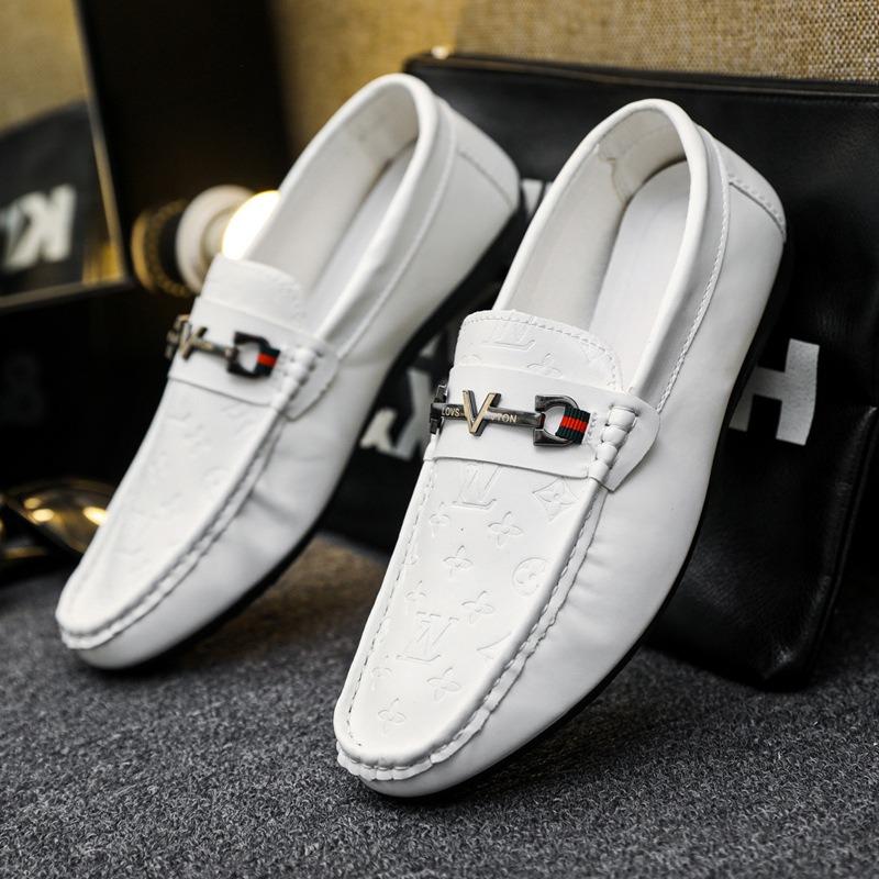 Spring new men's Doudou shoes low-top casual shoes men's leather shoes versatile fashion