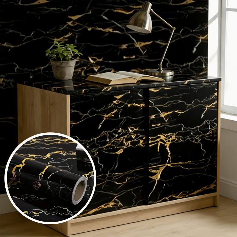 Kitchen PVC sticker waterproof and oil resistant marble color living room decoration wallpaper