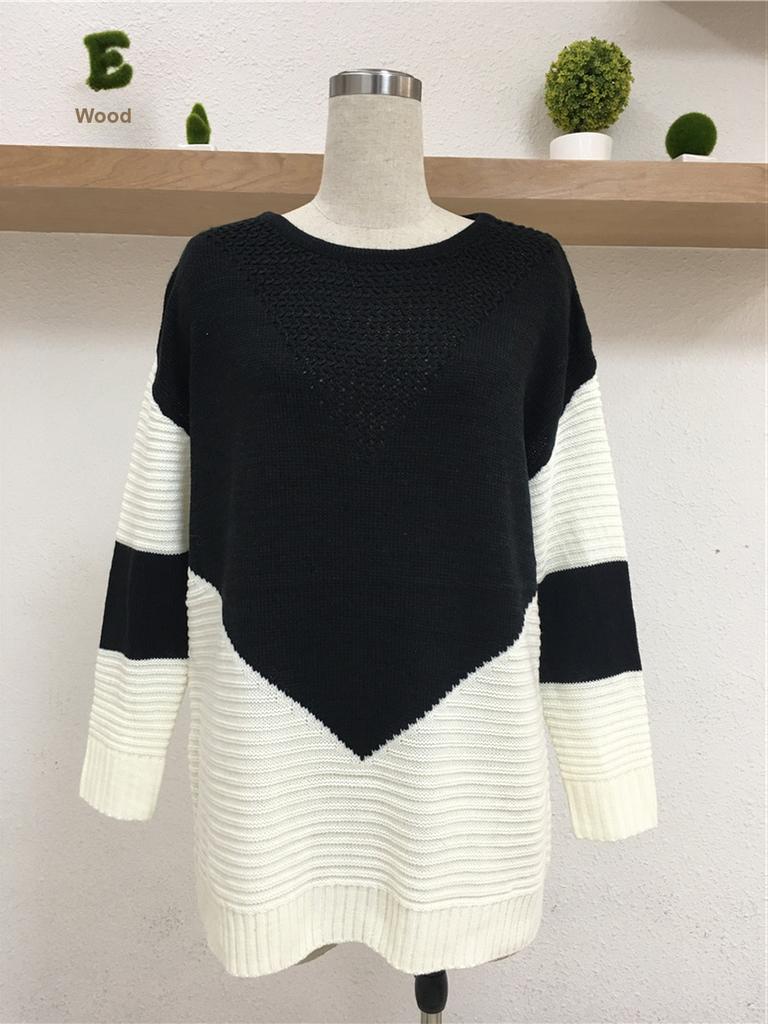 Fall Winter Knit Sweater Women's Long Sleeve Pullover Base Layer Top