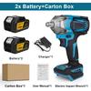 1200W 1/2 Inch Brushless Electric Impact Wrench Cordless Portable Electric Wrench Screwdriver Repair Power Tools