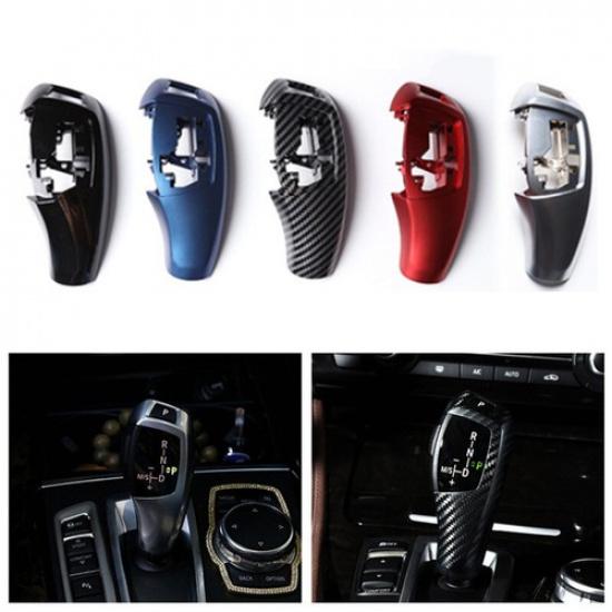 Black/Red/Blue/Silver ABS Car Gear Shift Knob Cover Part For BMW 1 F20 2012-2018