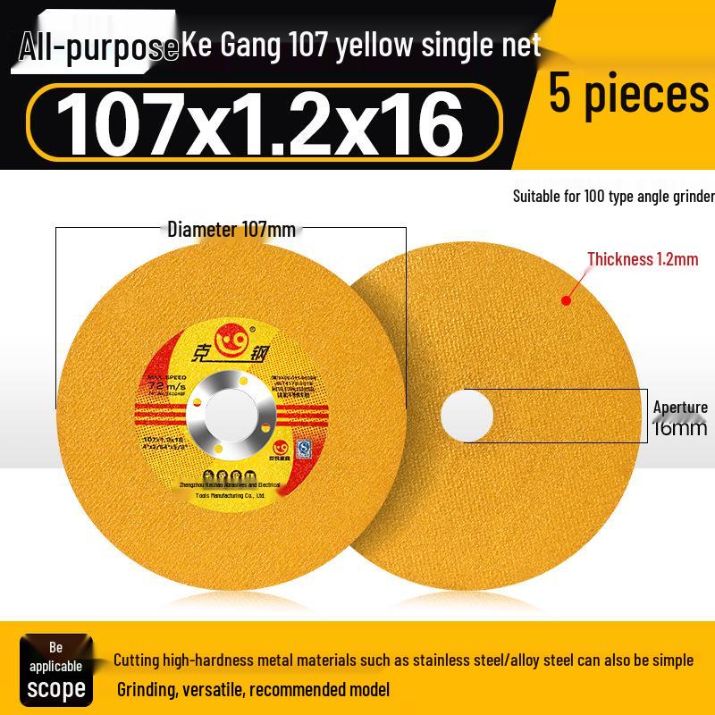100mm Metal & Stainless Steel Grinding Wheel and Polishing Disc for Angle Grinders