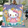 1pc. Hello Kitty Fairy Princess Blanket - Perfect for Home, Office, Outdoor Use, Gift Idea, Suitable for Al