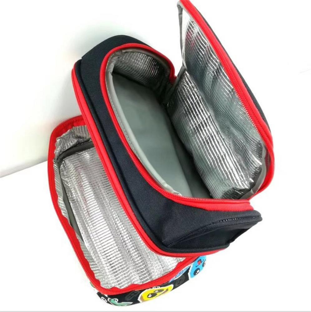 Dvouvrstvý přenosný roztomilý kreslený izolovaný termochladič Bento krabička na oběd Taška pro děti Taška na piknik Taška Taška na oběd Tašky na oběd