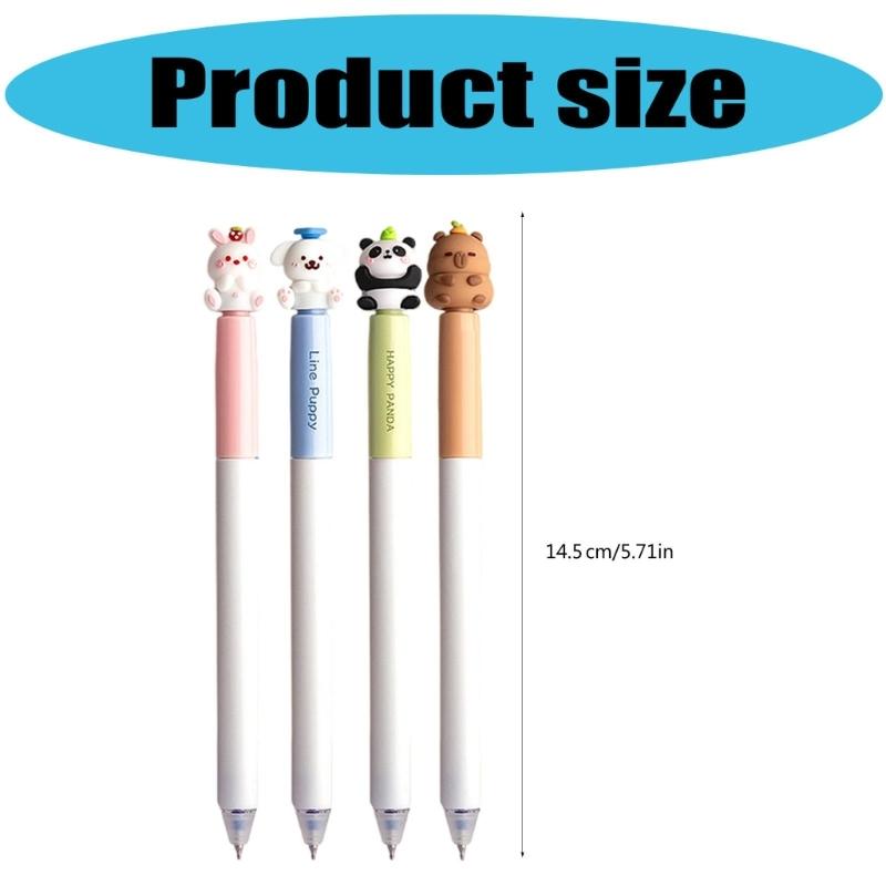 4Pcs Erasable Gel Pen Twist Action Gel Inks Pen 0.5mm Quick Dry Rotatable Gel Inks Pen for Writing Journaling Blue Inks