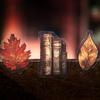 Wendy's Cabinet Series Vintage Leaves Bottle Landscape PET Sticker Creative DIY Journal Material Collage Stationery