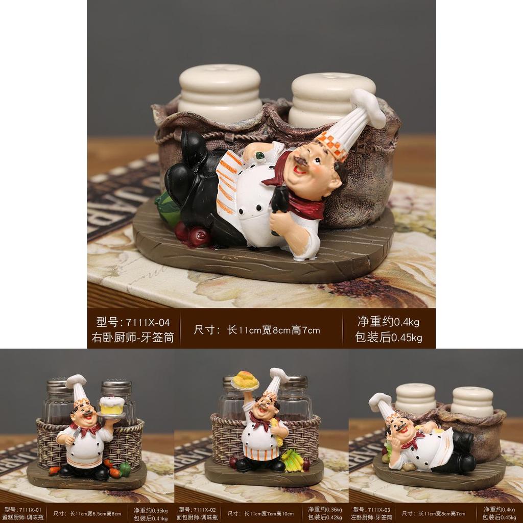 European Themed Resin Chef Figurine Ornament For Birthday Or Graduation Gift