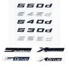 Glossy Black ABS Emblem for BMW 5 Series E39 E60 E61 F10 F11 G30 - 520i 523i 525d 530d 530e 535d 540d 545e Trunk Logo Sticker