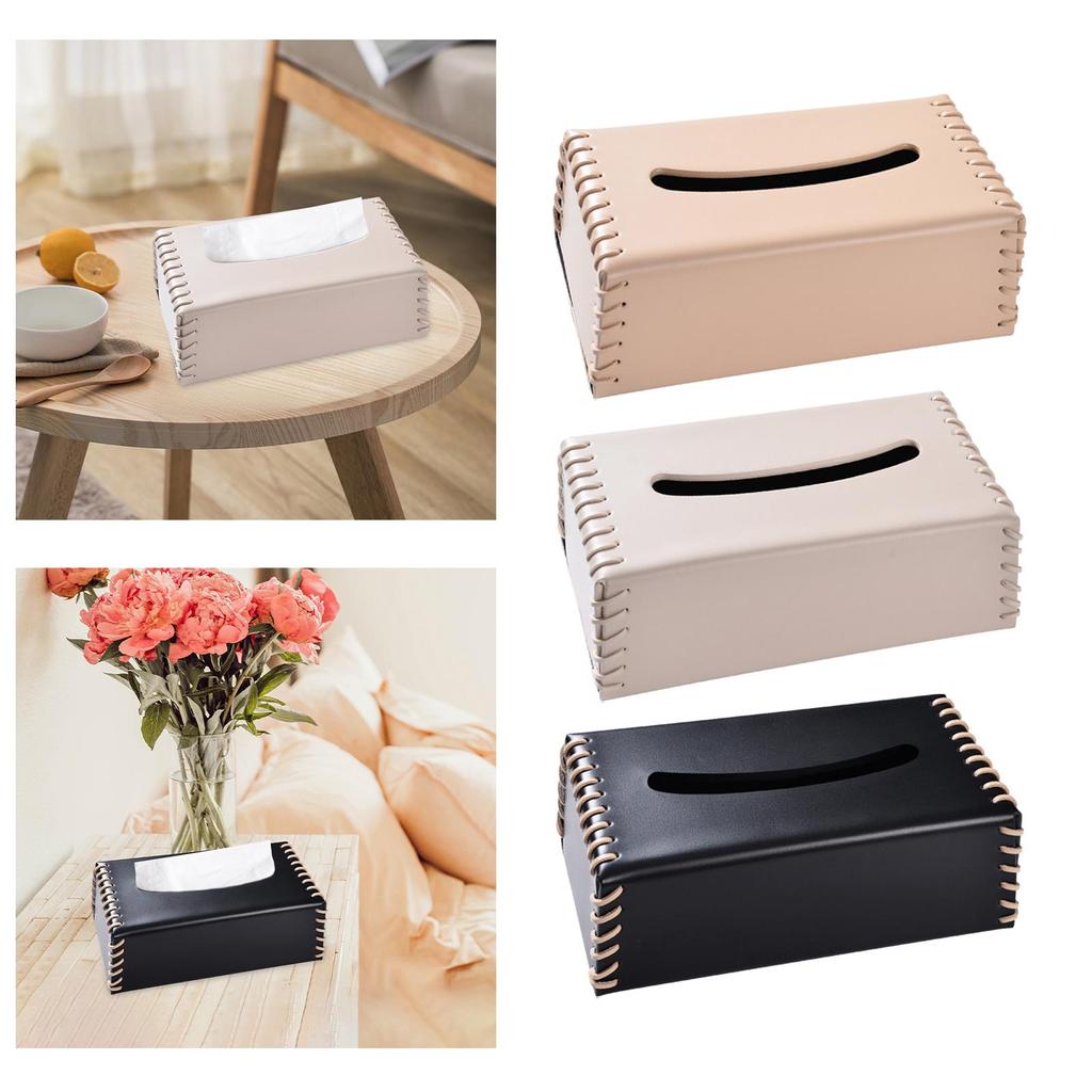 Bathroom Toilet Paper Holder Modern Tissue Box for Living Room Home Light Pink