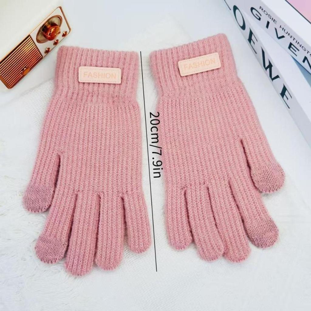 Touchscreen Winter Gloves Thick Elastic Knitted Warm Cold Resistant for Men Women Outdoor Daily Work Gloves Winter Gloves