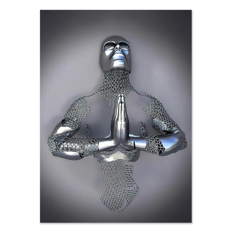 

Металлическая Фигура Статуя Романтическое Настенное Искусство Абстрактная Картина на Холсте Любители Скульптуры Плакаты Печатает Картины Гостиная Домашний Декор A4 21X30cm No Frame