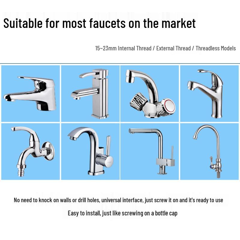 Ceramic Filter Countertop Water Purifier with Washable Faucet Filter (Non-Direct Drinking)