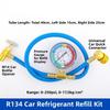 AC Maintenance AC Recharge Hose Quick Connector Pressure Gauge Hose