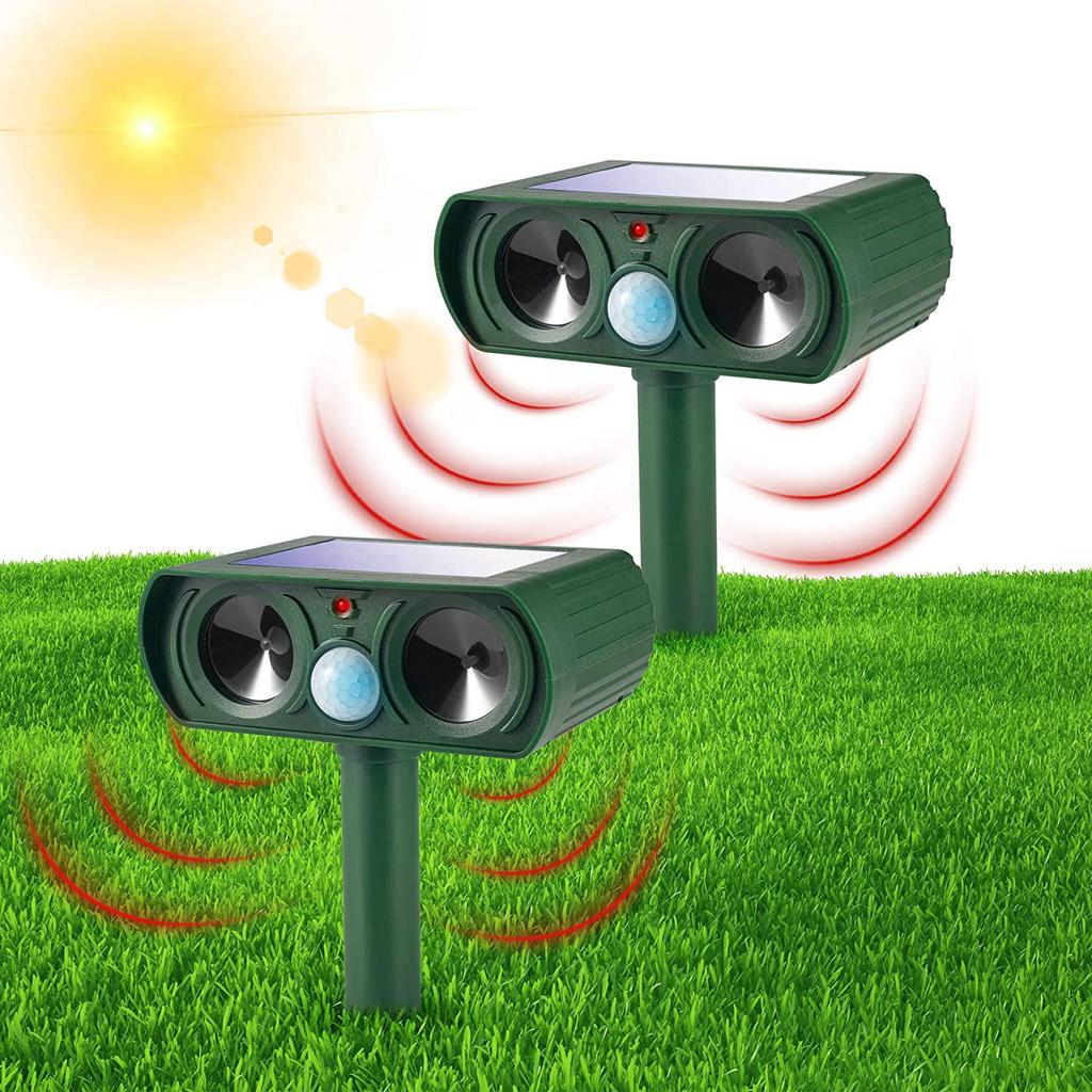 Solárny ultrazvukový odpudzovač zvierat do exteriéru