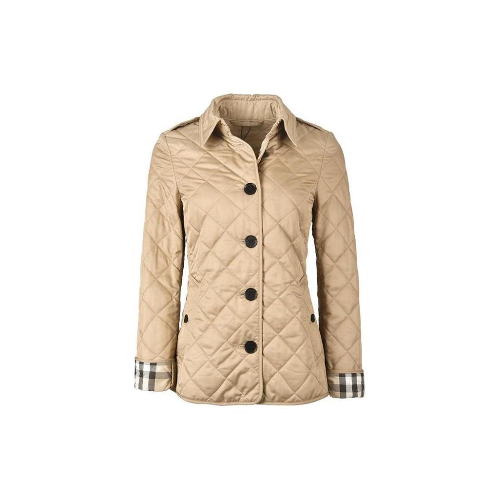 Burberry Women's Diamond Quilted Jacket Beige 80658721