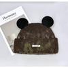 Cute cat ears wool hat female winter gradual change color ear hat cold age reduction versatile face small knitted cold hat
