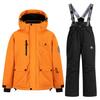 Children's Fashion Skiwear Set Boys' And Girls' Thickened Waterproof Warm Ski Suit Jacket And Trousers Outfit Set