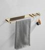 Gold/Black Gold Bathroom Towel Bar Brass Shower Wall Hanging Towel Rack Toilet Bath Towel Rack Rack Towel Hanger Hook Chrome