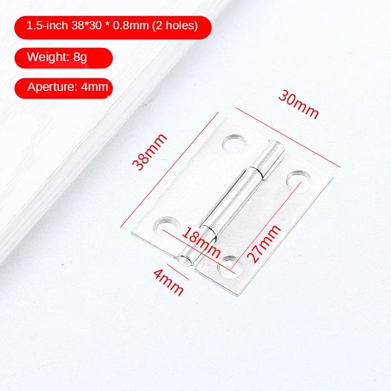 

Multi Sizes 10Pcs Stainless Steel Hinges Door Connector Drawer Hinge For Furniture Bookcase Window Cabinet Door Fitting Hardware