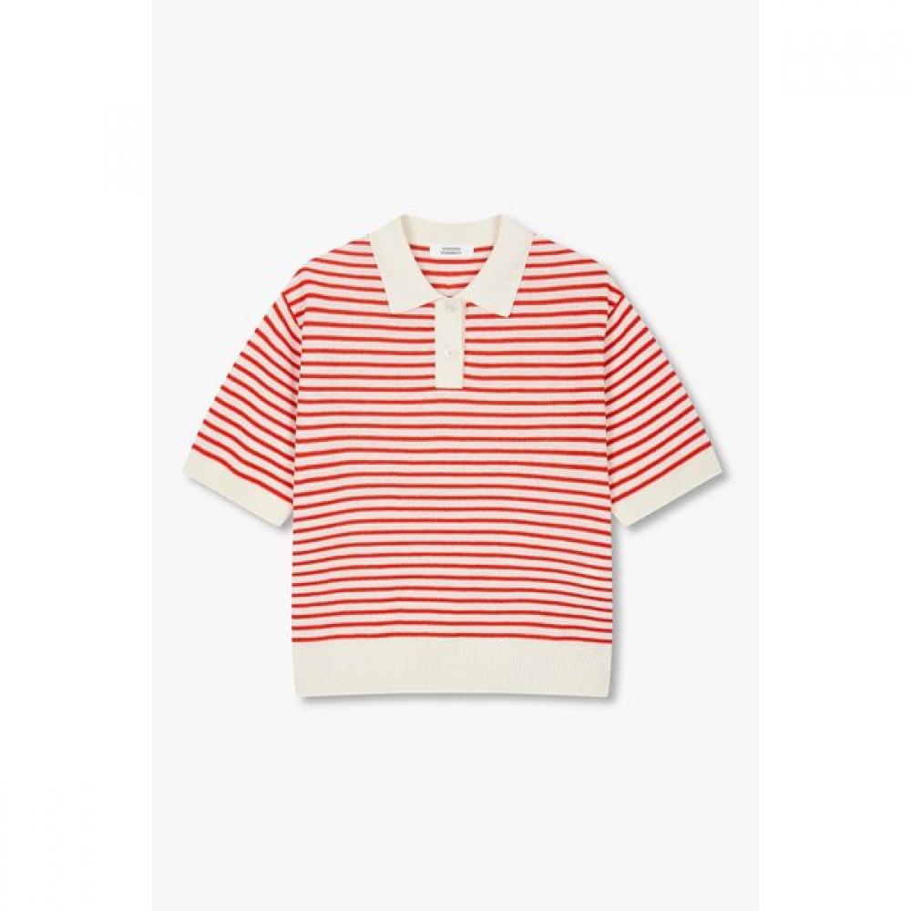 Studio Tomboy Striped Collar Pullover  9176352971 