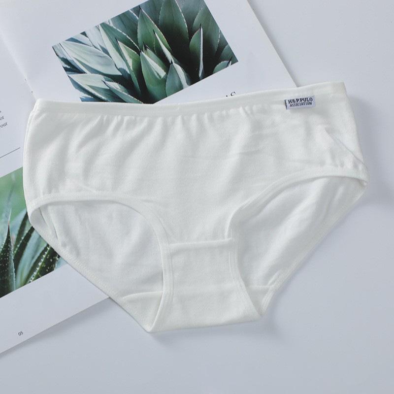 Candy Colored Underwear for Students Lingerie Breathable Briefs Waist Cute Girl Pure Knickers Cotton Solid Color Panties