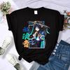 Y2k Female Genshin Impact T Shirt Kawaii Hu Tao Graphic Tees Xiao Kaedehara Kazuha Tshirt 90S Tops Harajuku Tshirt Women