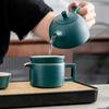 1set Ceramic Black Kung Fu Tea Set Portable Travel Tea Set Office And Living Room Tea Gift Box Set Household Tea Pot And Cup Tea Brewing Set Suitable