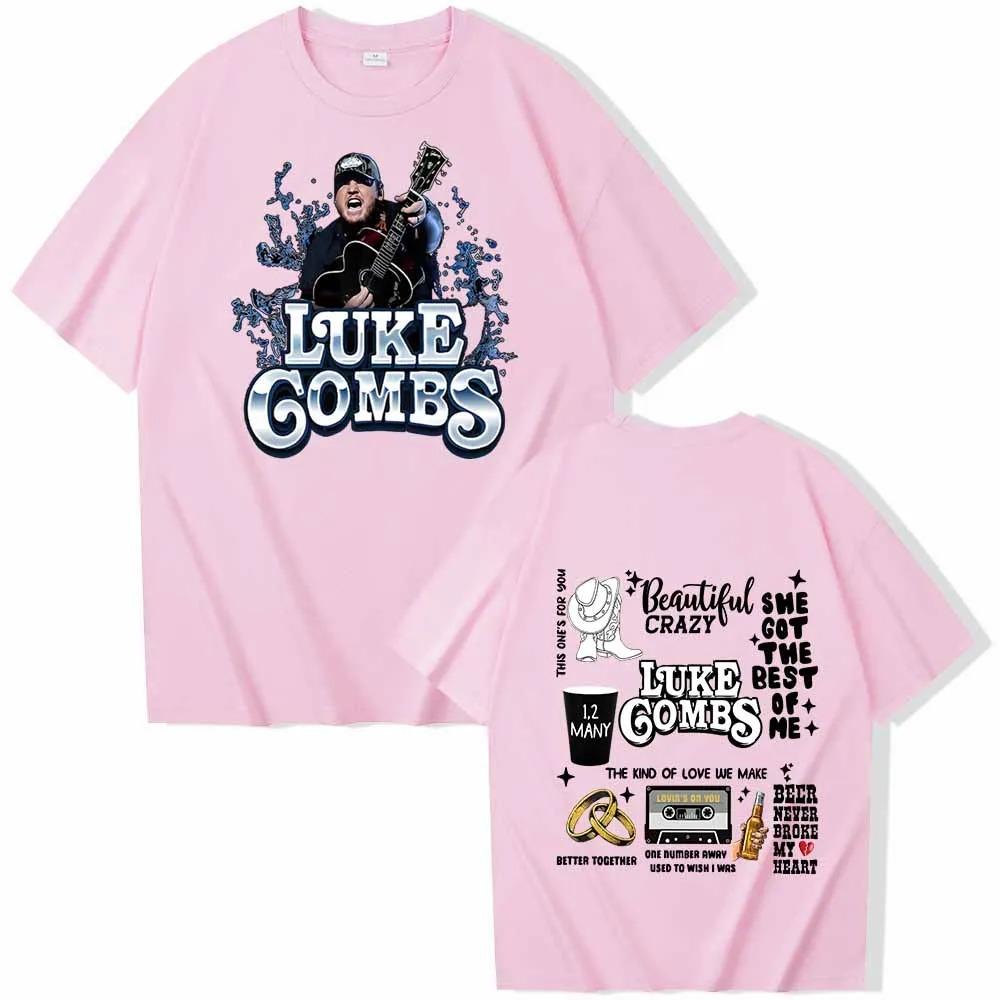 Luke Combs 2026 T-shirt Man Women Harajuku O-neck Summer Casual Shirt Y2k Short Sleeves Classic Streetwear Trendy Cotton