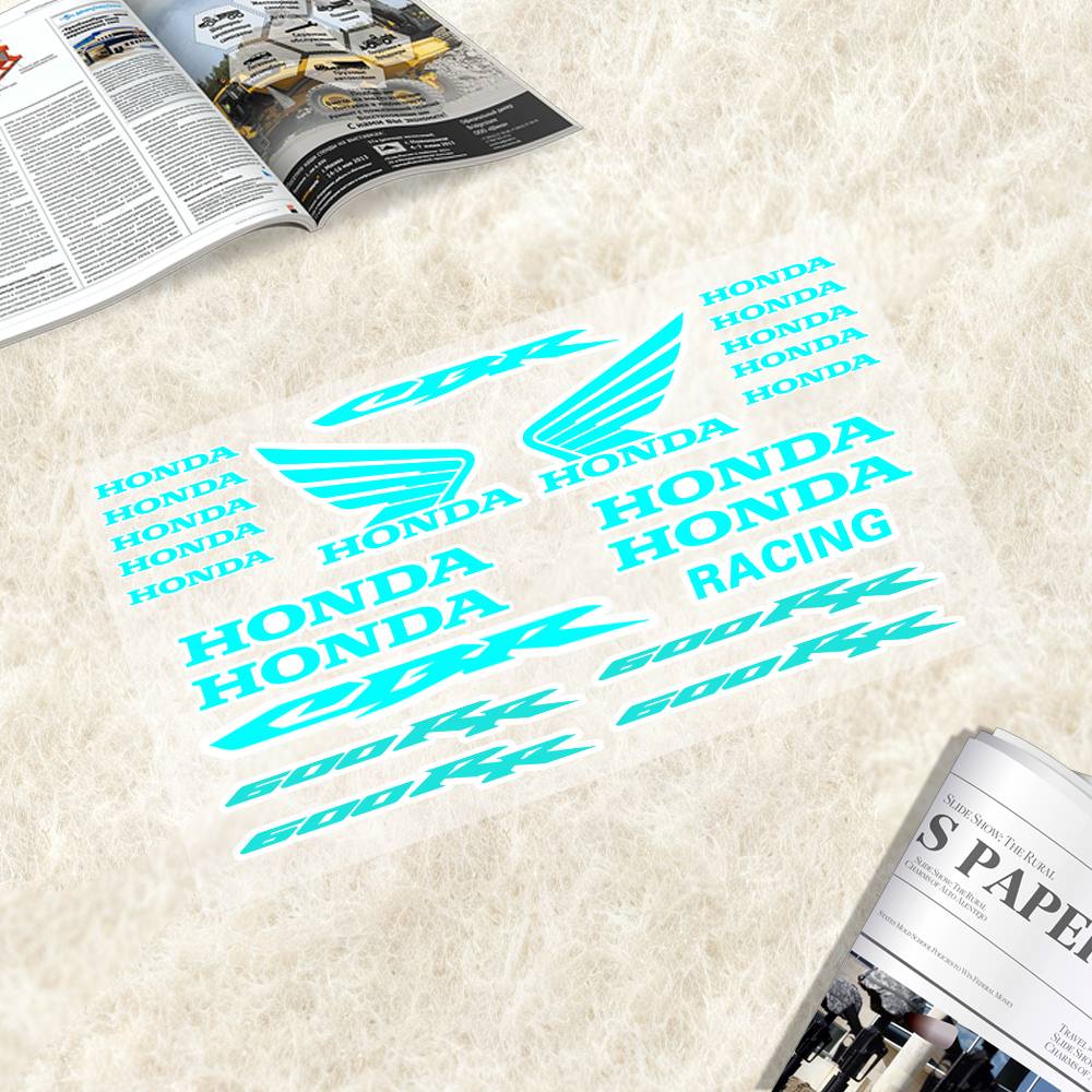 Blue Honda-cbr 600 Japanese Motorcycle Sticker Suitable For Motorcycle Body Reflective Car Sticker Helmet Decal