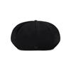 VARZAR VA Curved Logo Easy Fit Newsboy Cap Black
