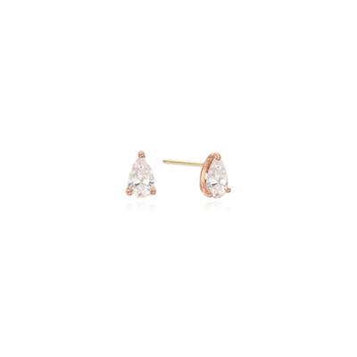 Bacio baci 14K Wassertropfen Zirkonia Petite Ohrringe Roségold DG20FE0767