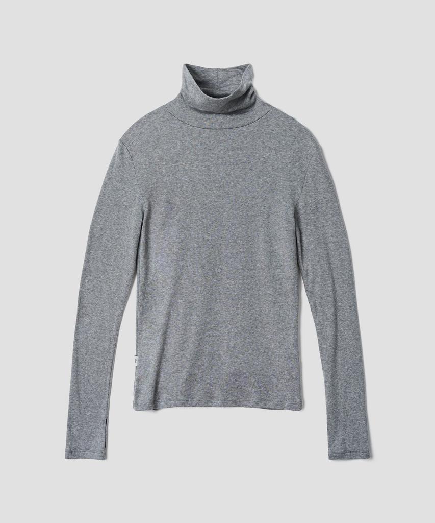 TTUDEMENT Basic Roll-Neck Pullover_Grey