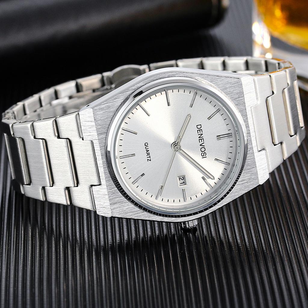 Elegant Watches For Men Women Waterproof Luminous Date Analog Watch Quartz Stainless Steel Woman's Fashion Wristwatch