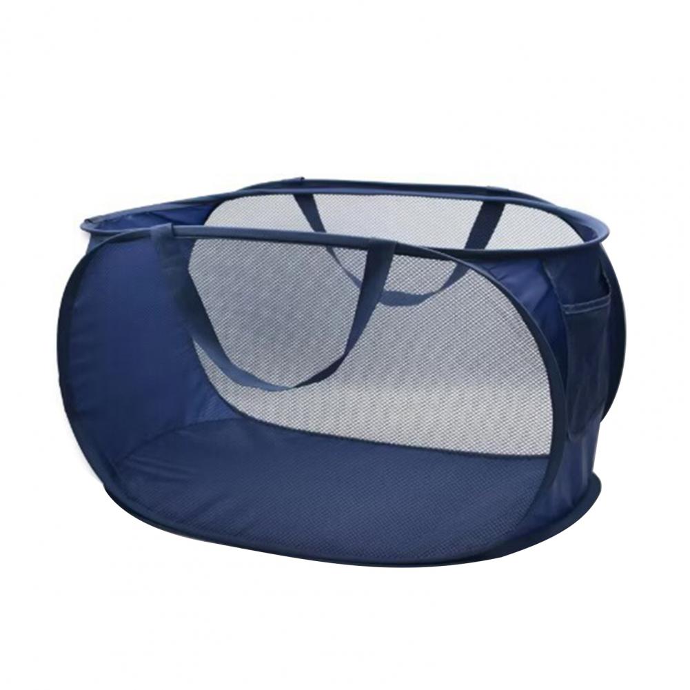 Laundry Basket Breathable Mesh Foldable Storage Bag With Handle Easy Carrying Large Capacity Dirty Clothes Hamper Storage Basket