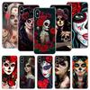 Catrina Beautiful Rose Girl Skull Phone Case For iPhone 18 17 Air 16 15 Plus 11 14 Pro Max 13 Mini 12 7 8 + SE Pattern Art Customiz