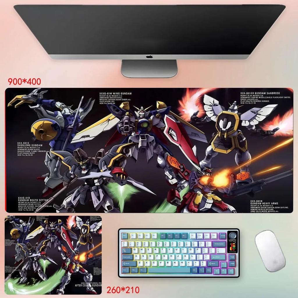 Mecha Anime Mouse Pad Gundam Series Themed Gaming Desk Mat 3mm NonSlip Rubber Base