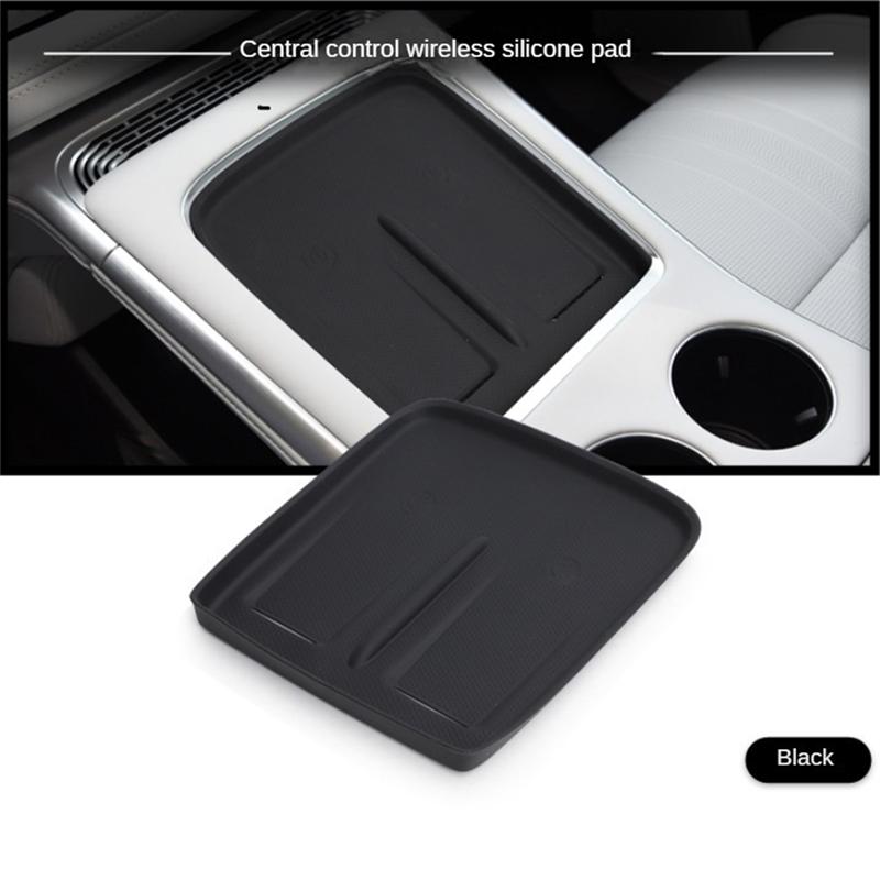 WO-Car Silicone Anti-Skid Central Console Wireless Charger Pad For Xpeng G9 Interior Modification Parts