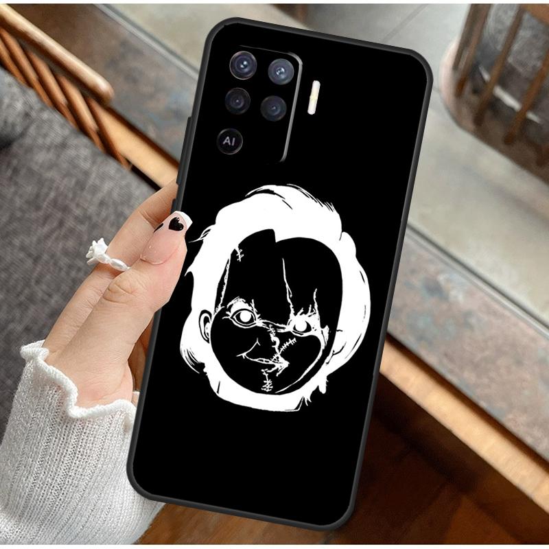 Horror Faces Phone Case For Oppo A74 A94 A54 A15 A18 A38 A58 A78 A98 A40 A60 A80 A16 A76 A96 A57S A17 A77