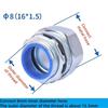 Plastic Coated Threaded Corrugated Pipe Connector Galvanized Wear Resistant Hose Joint Hexagon Head Threaded