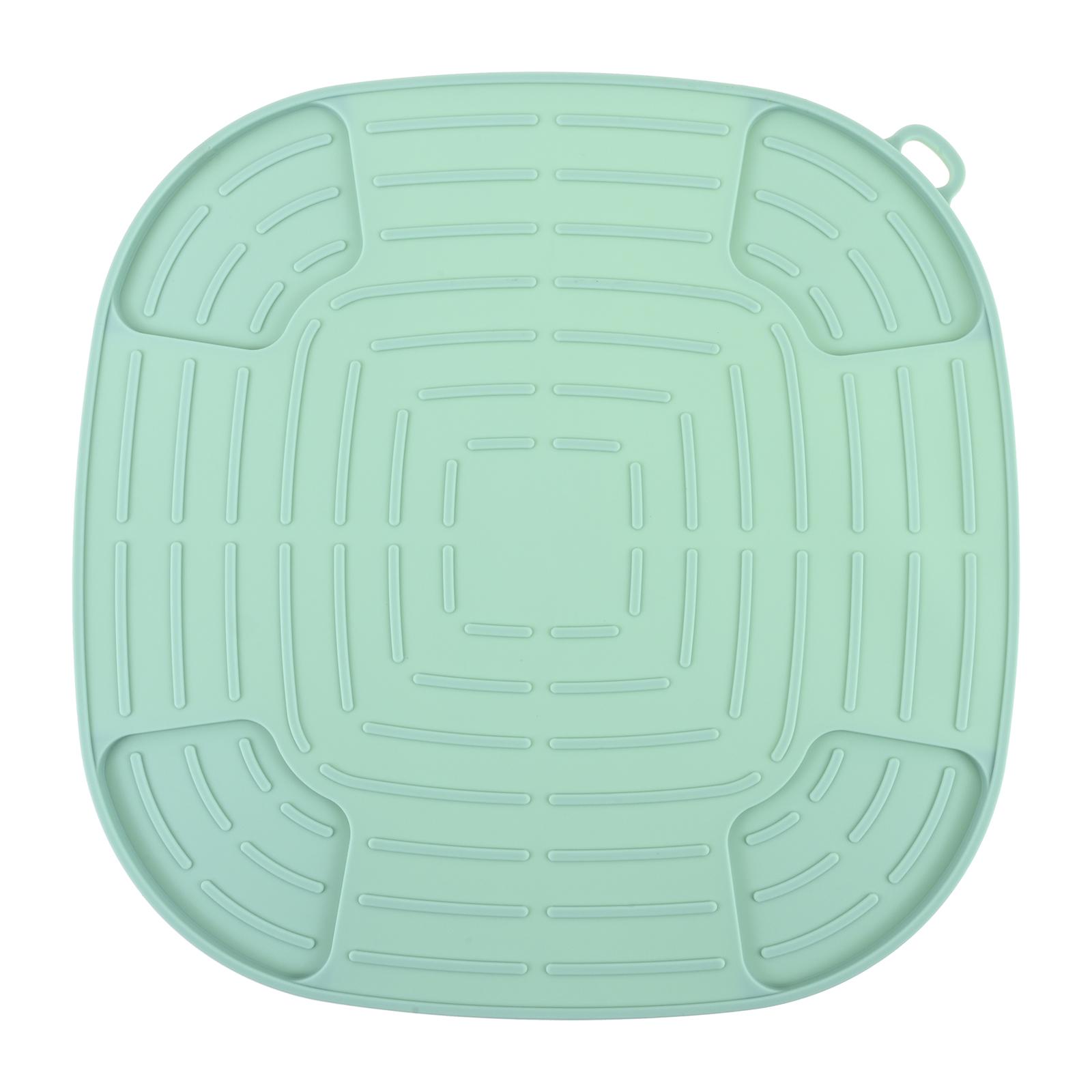 

2pcs Air Fryer Trivets Silicone Baking Mat High Temperature Resistant for Ninja Crispi FN101GY/FN101ST/FN101SG Anti-Slip Pad 10.23inch x 10.23inc