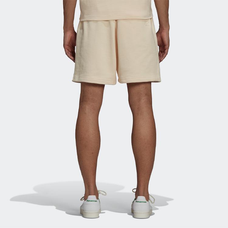 Adidas Originals Clover Outdoor Sports Casual Breathable Shorts Men Bottoms Beige HB8822