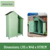Outdoor Anti-Corrosion Sunscreen Storage Cabinet for Garden and Courtyard