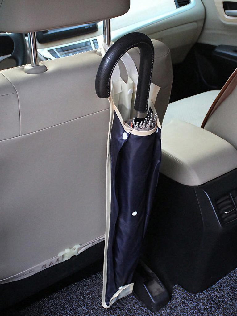 Porte-parapluie universel pour dossier de siège de voiture, Sac imperméable en nylon, Design suspendu, Peut contenir 3 parapluies, Pliable, Installation facile, Pratique