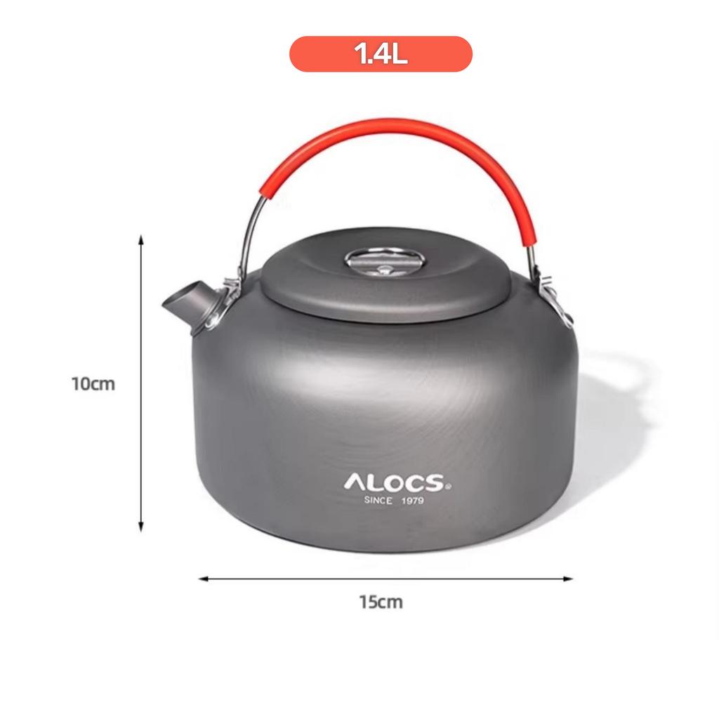 ALOCS Aluminiowa butelka na wodę na kemping, wędrówki, backpacking, podróże