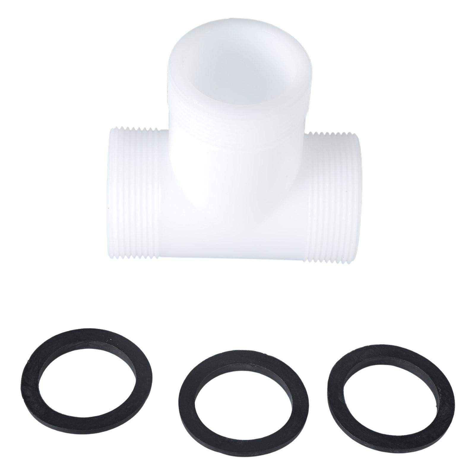 

Разветвитель для шланга бассейна T для плавательного насоса 1,5-дюймовые удлинители для шланга бассейна с 3 кольцами для наземного соединения шланга бассейна детали для сада