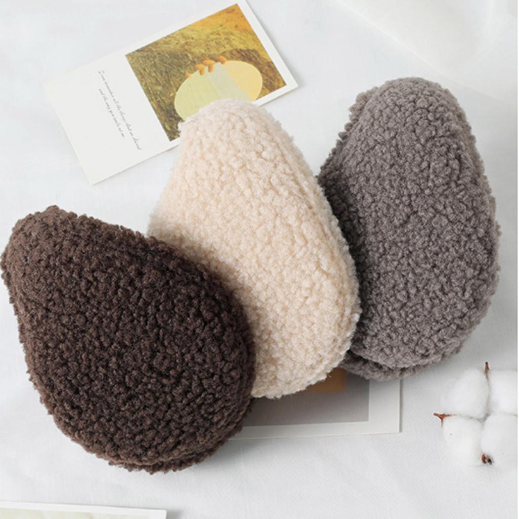 Thicken Berber Fleece Ear Muffs for Men Warm Ear Warmers Cold Weather Earmuff Breathable Ear Covers for Outdoor Activity